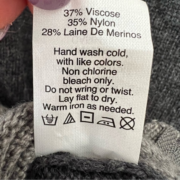 J. Crew Womens Sweater Merino Wool Blend Warmspun Colorblock Sz S A9046 - Picture 4 of 7